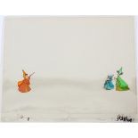 WALT DISNEY STUDIOS ANIMATION CELS (12), FAIRIES FROM SLEEPING BEAUTY, NOT FRAMEDComprising 4