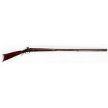 PENNSYLVANIA PERCUSSION CAP, RIFLE, C1850, L 45" BBLPennsylvania percussion cap rifle, having an