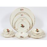 CASTLETON, PORCELAIN CHINA SERVICE FOR 12, 111 PCS.Including 20 dinner plates 10 5/8'' DIA, 18 salad