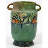 ROSEVILLE BANEDA POTTERY VASE, CIRCA 1933, H 7"Unsigned.Good condition. JMF- For High Resolution