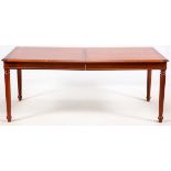 GRANGE CHERRY DINING TABLE, H 30", L 76", D 37"Featuring spade legs and without leaves.Scuffs to