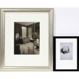 UNSIGNED PHOTOGRAPHS, AFTER 1950, SIGHT: 13" X 10" & 7" X 5", LIVINGROOM SCENE & WATCH FACES STILL