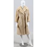 FURS BY ROBERT NATURAL TOURMALINE MINK COAT, L 42"Open front flanked by slit pockets, satin lining