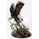 DENNIS JONES (AMERICAN, 20TH C.), BRONZE SCULPTURE, H 18", W 15", 'PRIDE AND PASSION'Modeled as a