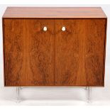 GEORGE NELSON (1908-1986) FOR HERMAN MILLER ROSEWOOD THIN EDGE CABINET, MID 20TH C., H 30 1/2", W