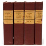 ROBERT BURNS, 'POEMS', FOUR VOLUMES"Poems Of Robert Burns", Pub. Edinburgh, T. C. & E. C. Jack,