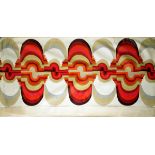 FRANCISCA REICHARDT FOR KNOLL INTERNATIONAL 'OMAHAR' VINYL WALL PANEL, 56" X 108"Multicolor design