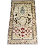 PAKISTANI TABRIZ STYLE RUG, 5' 4" X 3' 2"Good condition.- For High Resolution Photos visit