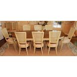 MILLING ROAD, ITALIAN PROVINCIAL DINING TABLE & 12 CHAIRS,Including 1 dining table with natural