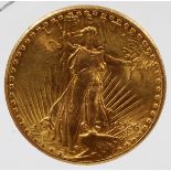 U.S. $20.DOLLAR GOLD COIN FLYING EAGLE SAINT - GAUDENS CHOICE BU, CONDITION, 1926MS-63