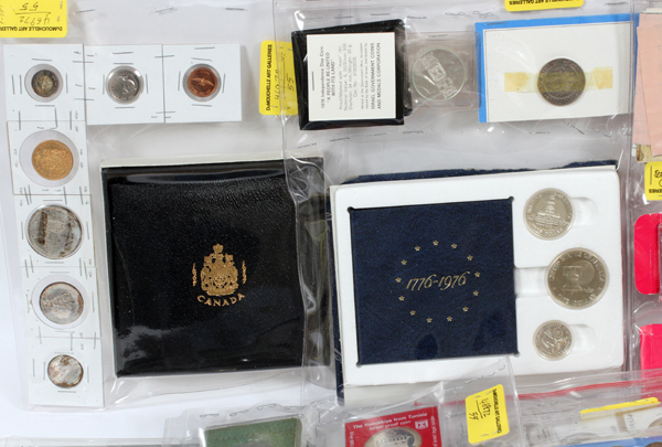 $20.GOLD, $5.CANADIAN SILVER, U.S 1942-43 SILVER WAR NICKELS, HEBREW COINS,PROOF,UNCIR,ETC ( 25 COIN - Image 2 of 2
