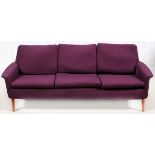 FOLKE OHLSSON (1919-2003)/DUX INC. SCANDINAVIAN MODERN SOFA, MID 20TH C., H 27 1/2", L 74"