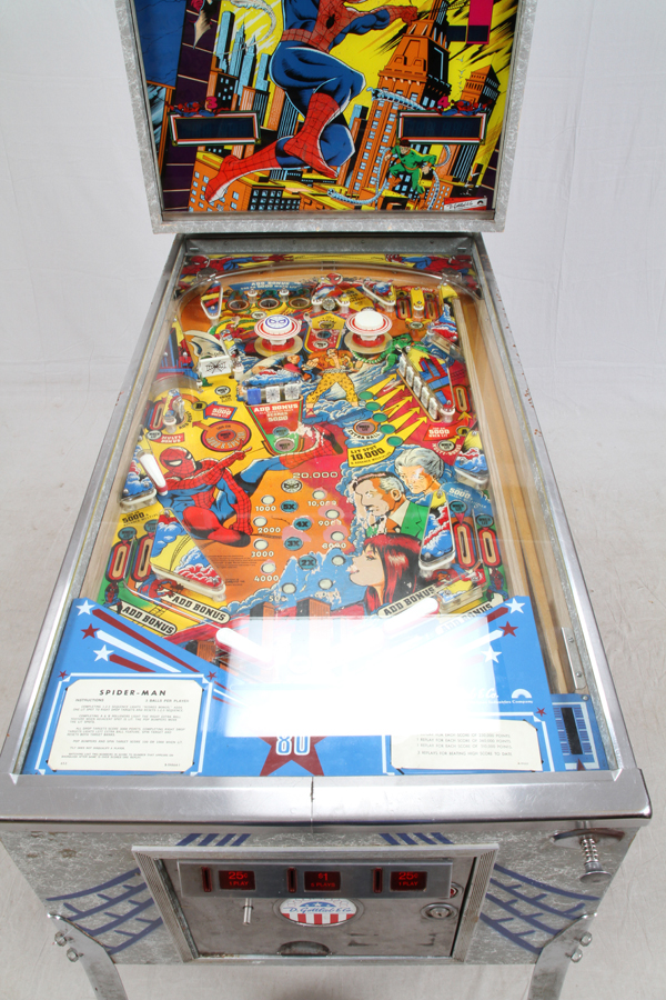 D. GOTTLIEB & CO, SPIDERMAN PINBALL MACHINE, H 73", W 28", D 58"D. Gottlieb & Co. "Marvel's The - Bild 3 aus 3