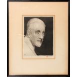 ETCHING, C. 1900, H 8", L 6", BESPECTACLED GENTLEMANDepicting a bespectacled gentleman and inscribed