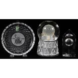 WATERFORD CRYSTAL COLLECTION, THREE PIECESIncluding a Times Square Collection Star of Hope marked