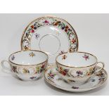 SCHUMANN DRESDEN PORCELAIN TEA CUPS & SAUCERS, 25 PIECES (TWELVE SETS)Including 12 tea cups and 13