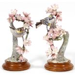 ROYAL WORCESTER, BY DOROTHY DOUGHTY, LIMITED EDITION, BISQUE PORCELAIN, BIRD FIGURINES, 1955,