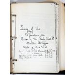 R.P. JOY OF GROSSE POINTE, SHIP'S LOG OF THE RAINBOW II YACHT 1922-23Inscribed: "Built by the