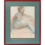 MARTHA RIDGWAY, PASTEL, 1978, H 23", W 18"Signed and dated 1978.- For High Resolution Photos visit