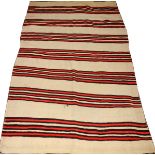 COLORADO PUEBLO INDIAN BLANKET, CIRCA 1900, W 3'10", L 6'All wool, hand woven. Came from Colorado in
