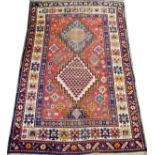 RUSSIAN SHIRVAN RUG, C. 1880-90, 5' 10" X 3' 10"- For High Resolution Photos visit Dumouchelles