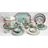 ADAMS CALYX WARE ASSEMBLED DINNER SET, 106 PIECES, 'LOWESTOFT' & OTHER PATTERNS