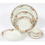 HAVILAND & CO. FOR LIMOGES PORCELAIN SET, 49 PIECESIncludes 6 dinner plates, Dia.9 3/4", 8 salad