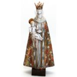 PROFESSOR E. PATTERINO, CERAMIC FIGURE OF MADONNA & CHILD, H 19 1/2"