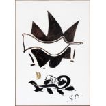 GEORGES BRAQUE (FRENCH, 1882-1963), LITHOGRAPH, SIGHT: H 13 1/2", W 9 3/4", DOVESInitialed in the