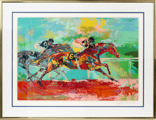 LEROY NEIMAN (AMERICAN, 1921-2012), SERIGRAPH, H 22", W 32", "RACE OF THE YEAR"Signed. #223/300.