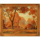 H. GABRIEL (EARLY 20TH C), OIL ON CANVAS, H 23", W 29", AUTUMN LANDSCAPE SCENEDepicts a landscape