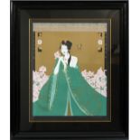 LILLIAN SHAO (TAIWAN/ AMER 20TH C), SERIGRAPH, #36/300, LATE 20TH C, H 28", W 22", 'FLORA'S DREAM'