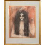 ARES ANTOYAN (AMERICAN, B. 1955), PASTEL DRAWING, H 23", W 19", "QUEEN ANTOME"Unsigned; framed;