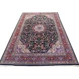 VERY FINE SILK FOUNDATION & PURE SILK PERSIAN SINO CARPET, 14' 0" X 10' 0".Good condition jw- For