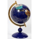 PIETA DURA STYLE WORLD GLOBE, H 15.5"Globe Dia.9", with total H.15 1/2".Good condition. JMF- For