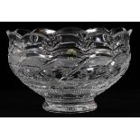 WATERFORD CRYSTAL "APPRENTICE BOWL", H 6", DIA 9.5"From the Jim O'Leary Collection. Numbered edition