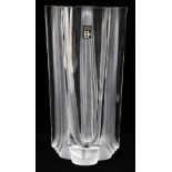 DAUM NANCY, CONTEMPORARY STYLE, CRYSTAL VASE, H 10 1/2"Daum Nancy contemporary style crystal vase.