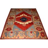 TURKISH SERAPI DESIGN CARPET, W 6' 2", L 7' 2"A Woven Legends Euphrates carpet, having a rust center