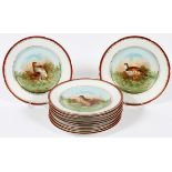 IMPERIAL PSL AUSTRIAN FINE BONE CHINA PLATES, 10 PCS., DIA 9"Imperial 'PSL' Austria Alma fine bone