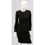 AURORA RUFFOLO & CHRISTIAN RUPERT BLACK SKIRT SUITBlack knit blend skirt and matching top, with