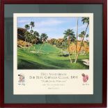 BOB HOPE AND ARNOLD PALMER SIGNED LITHOGRAPH, H 23", L 23.75", "THANKS FOR THE MEMORIES"35th