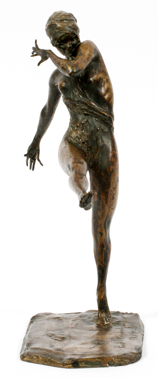PRINCE PAOLO TROUBETZKOY (RUSSIAN, 1866-1938), BRONZE SCULPTURE, 1914, H 14", W 8", D 5", "LADY - Image 3 of 8