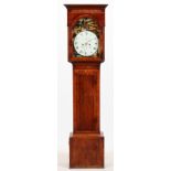 MITCHELL AND RUSSELL, GLASGOW, MAHOGANY TALL CASE CLOCK, C1850, H 83'', W 18'', D 9''.Seasons of