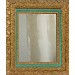 GILT FRAME MIRROR, H 30", W 25"Ivy and grapes with leaves.Minor losses.- For High Resolution