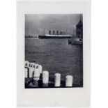 ALFRED STIEGLITZ, ORIGINAL CAMERA WORK GRAVURE, "MAURETANIA", 1910, H 8", W 6 1/2"Initialed and