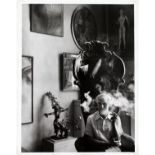 ARNOLD NEWMAN, GELATIN SILVER PRINT, "MAX ERNST, NYC", 1942, H 9 1/2", W 7 1/4"Signed, titled,