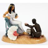 ROYAL DOULTON FIGURINE, LES FEMMES FATALES, CLEOPATRA, H 8"HN 2342 with its box. Numbered 425/750.