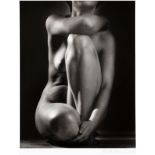 RUTH BERNHARD, GELATIN SILVER PRINT, H 13 1/4", W 10 1/4" "CLASSIC TORSO 1952"Negative shot in