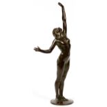 HARRIET WHITNEY FRISHMUTH (AMERICAN, 1880-1980), BRONZE SCULPTURE, 1918, H 19 1/2" "THE STAR"