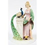 ROYAL DOULTON FIGURINE, LES FEMMES FATALES, HELEN OF TROY, H 9 1/2"By Peggy Davies with original box